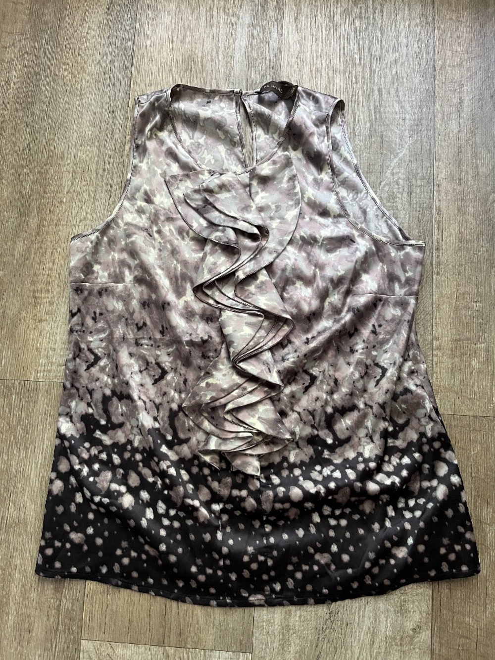 The Limited Metallic Abstract Print Top – Size M
